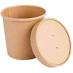 Container & Paper Vented Lid Combo